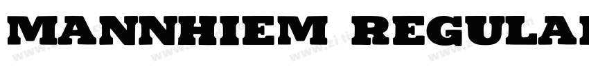 Mannhiem Regular字体转换